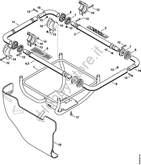 Manico tubolare BT 130 BT 130-Z brand Stihl